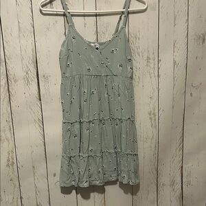Hollister Green Floral Dress